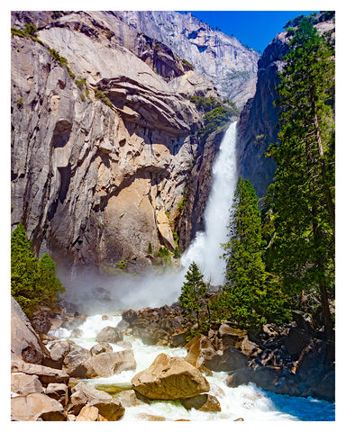 "Bridalveil Falls, Sierra Nevada Mountains"