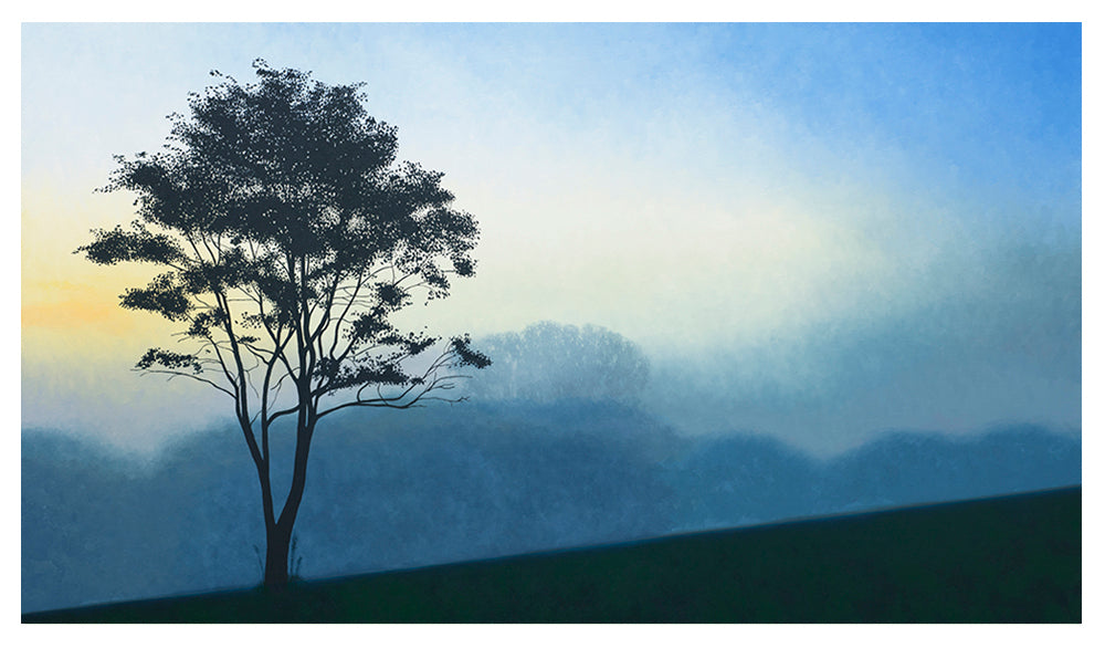A solitary Redbud tree greets Dawn>
