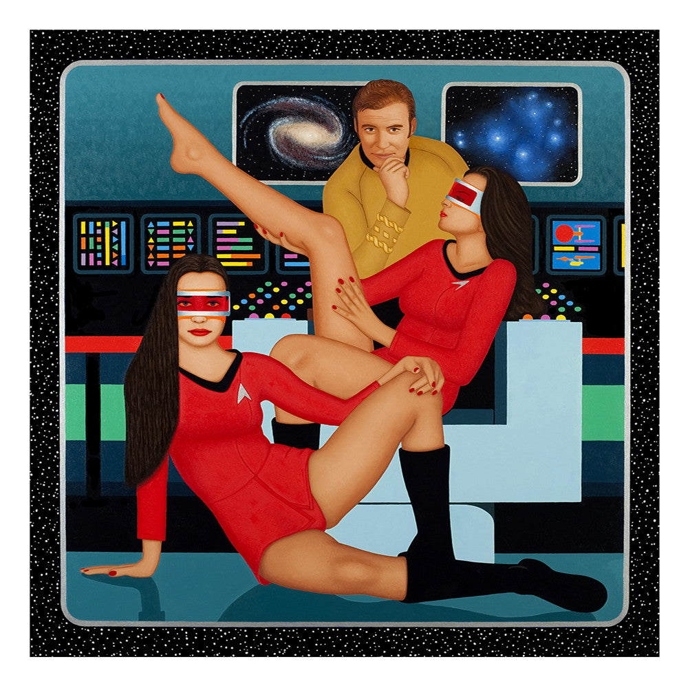 The Bridge of the Starship Enterprise. Painting by KimKern.com.